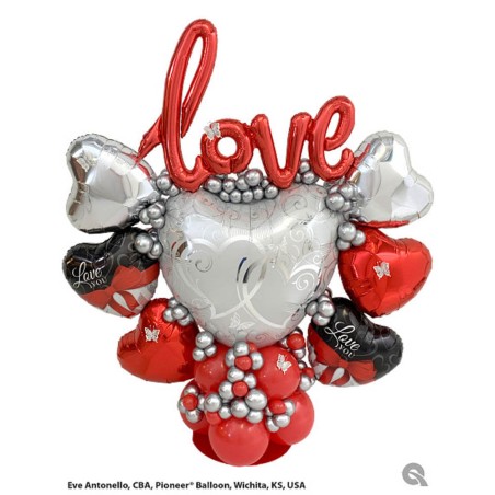 GLOBO CORAZON ROJO 22CM FOIL 