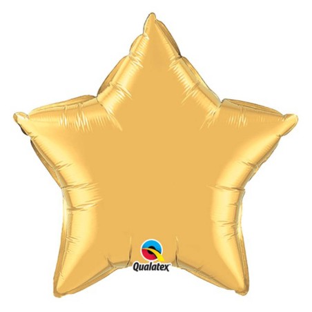 GLOBO ESTRELLA ORO 22CM FOIL 