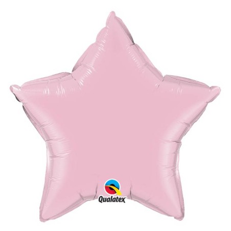 GLOBO ESTRELLA ROSA CLARO 10CM 