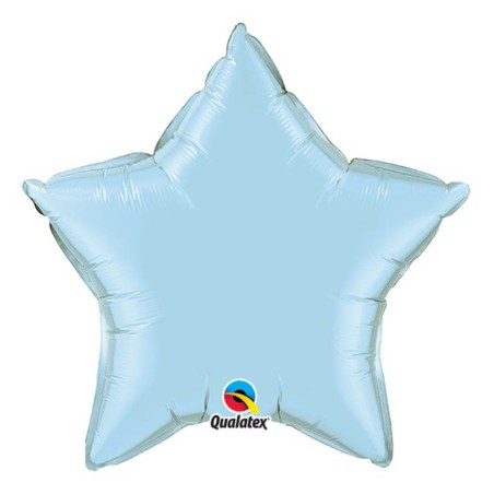 GLOBO ESTRELLA AZUL CLARO FOIL 22CM 