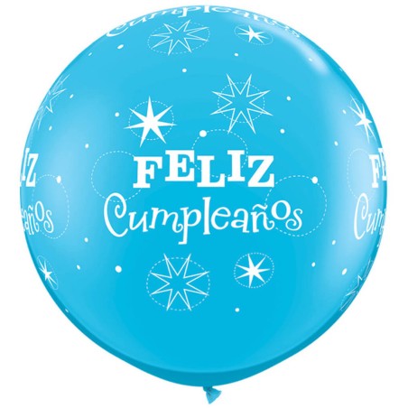 GLOBO CUMPLEAÑOS 1M AZUL