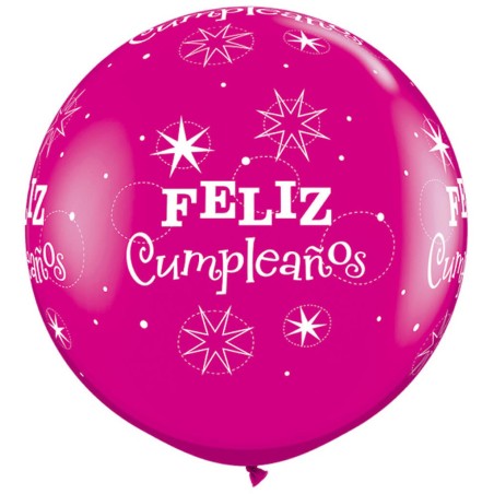 GLOBO CUMPLEAÑOS 1M ROSA