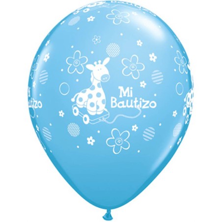 GLOBO BAUTIZO AZUL - PONY