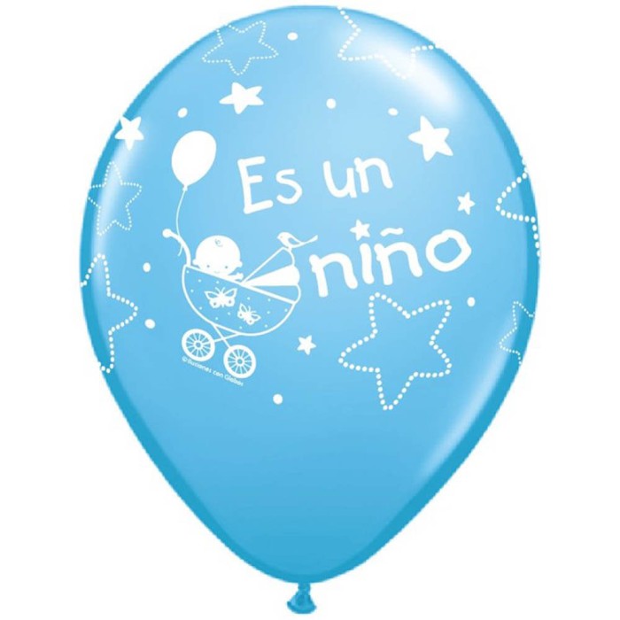 GLOBO BABY SHOWER AZUL - CARRITO