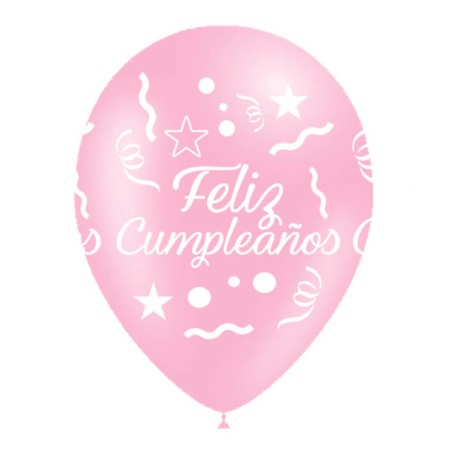 GLOBO FELIZ CUMPLEAÑOS - ROSA
