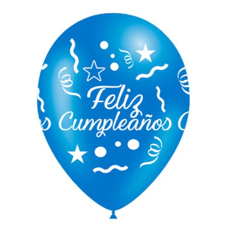 GLOBO FELIZ CUMPLEAÑOS - AZUL