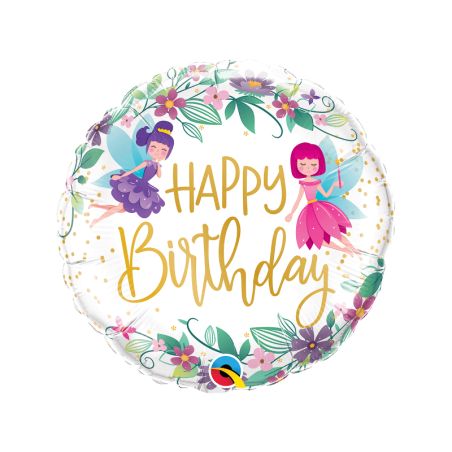 GLOBO CUMPLEAÑOS HADAS 46CM