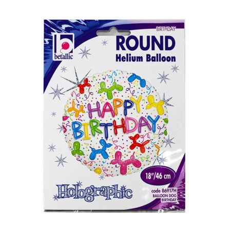 GLOBO CUMPLEAÑOS PERRITO 46CM 