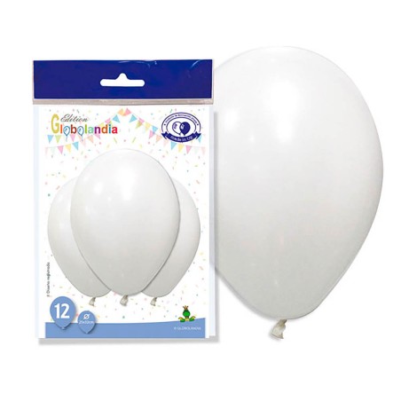 GLOBOS BLANCOS - 25X32CM 12UND