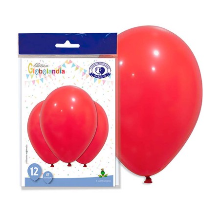 GLOBOS ROJOS -  25X32CM 12UND