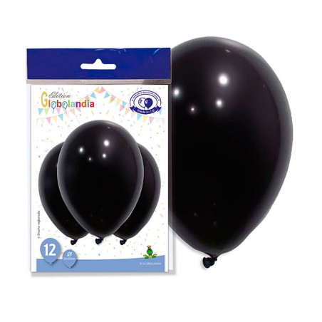 GLOBOS NEGROS - 25X32CM 12 UND