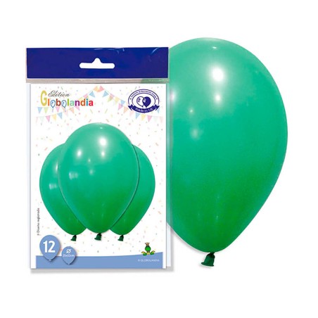 GLOBOS VERDE OSCURO - 25X32CM 12UND