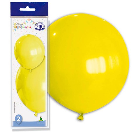 GLOBOS GIGANTES AMARILLOS - 65CM 2UND
