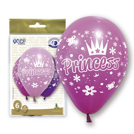 GLOBOS PRINCESS - 29X36CM 6UND