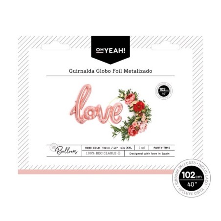 GLOBO LOVE ROSA ORO 