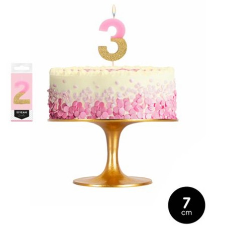 VELA Nº2 ROSA PURPURINA