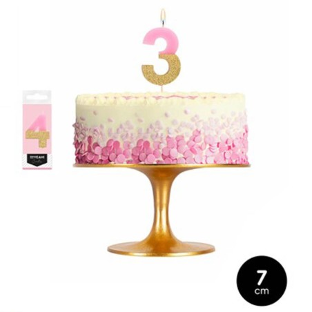 VELA Nº4 ROSA PURPURINA
