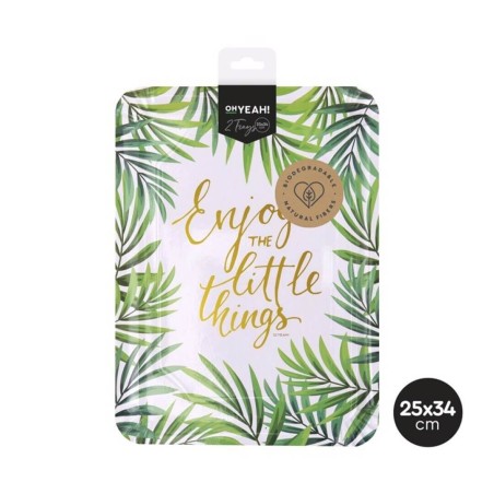 BANDEJA BOTANIC RECTANGULAR  25X34CM/2UND