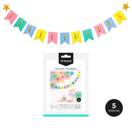 GUIRNALDA FELICIDADES 5M