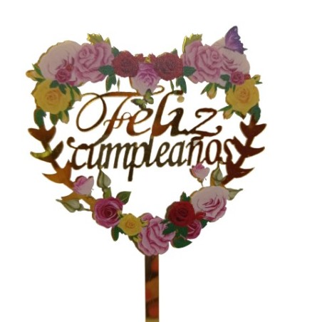 TOPPER ROSAS CORAZON 