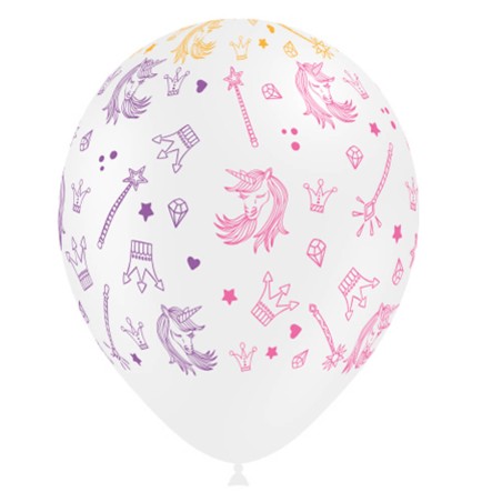 8 GLOBOS UNICORNIOS 30CM 