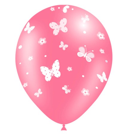 8 GLOBOS MARIPOSAS 