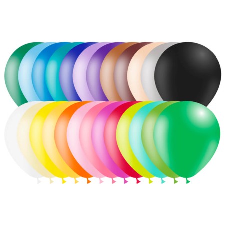 1 GLOBO LÁTEX 30CM -COLORES SURTIDOS