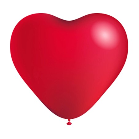 1 GLOBO ROJO CORAZON 25CM 