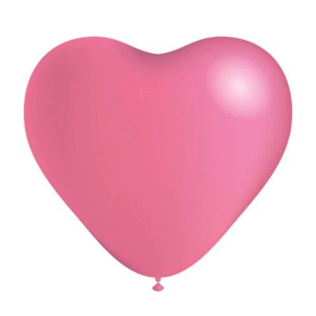 1 GLOBO ROSA CORAZON 25CM 