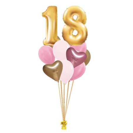 RAMO 2 NUMEROS +LATEX CORAZON