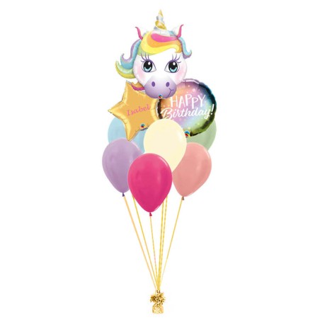 RAMO UNICORNIO HAPPY BIRTHDAY + ESTRELLA+LATEX