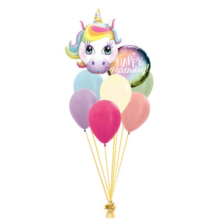 RAMO UNICORNIO + HAPPY BIRTHDAY+ LATEX