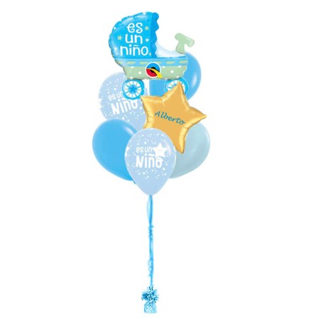 CARRITO AZUL + 1 ESTRELLA+ 5 LATEX