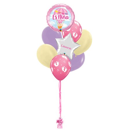 RAMO ES NIÑA + ESTRELLA+ 6 LATEX