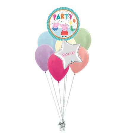 RAMO PEPPA PIG + ESTRELLA +6 LATEX 