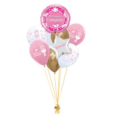 RAMO COMUNION ROSA +6 LATEX