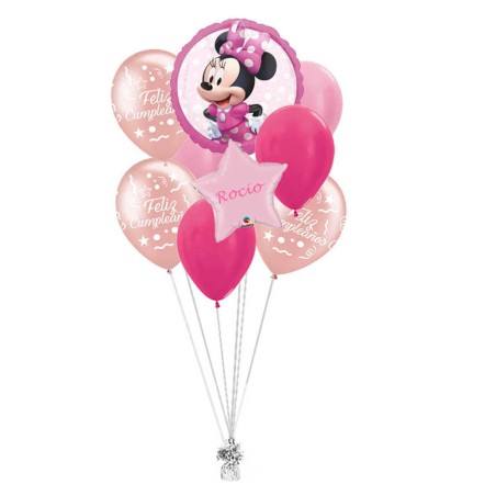 RAMO MINNIE + ESTRELLA ROSA + 7 LATEX
