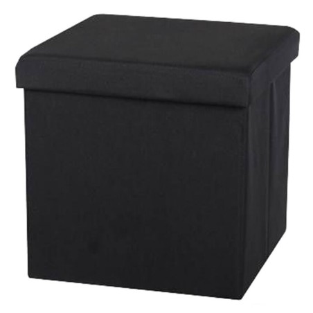 PUFF NEGRO 37.5X37.5CM PLEGABLE