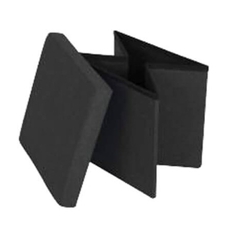 PUFF NEGRO 37.5X37.5CM PLEGABLE