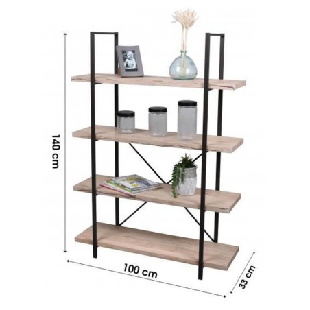 ESTANTERIA 4 ESTANTES100X33X140CM