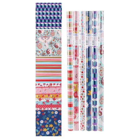 PAPEL REGALO 70X150CM HOLOGRAFICO 