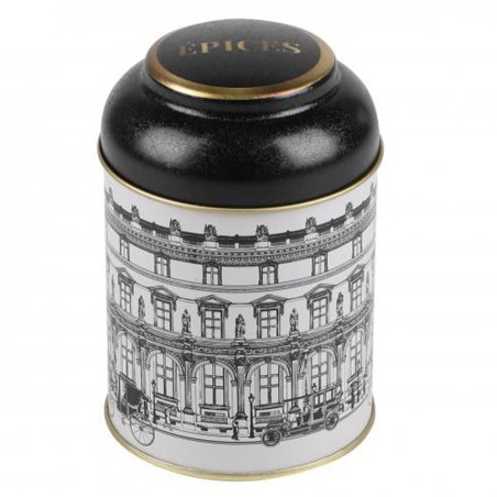 Bote para especias - Metal negro