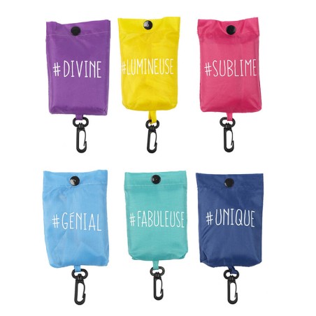BOLSA COMPRA PLEGABLE - 6 COLORES