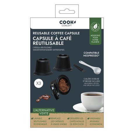 SET 3 CAPSULAS REUTILIZABLES CAFE 