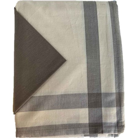 Mantel crudo 150x150 cm+ 4 servilletas 100% algodón