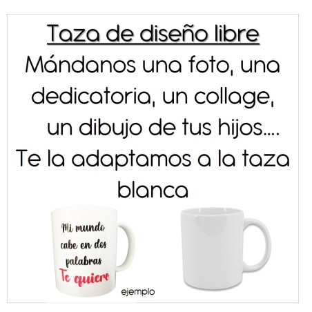 Taza personalizada - diseño libre