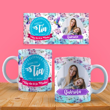 Taza personalizada foto - Querida Tía