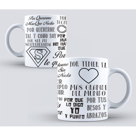 Taza día de la madre - Letras negras