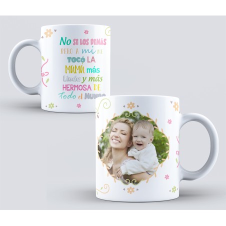 Taza personalizada con foto - Linda madre