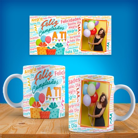 Taza cumpleaños personalizada foto - 4